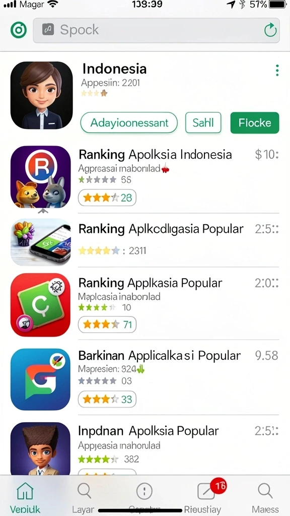 Tampilan antarmuka pengguna yang menarik dan intuitif.