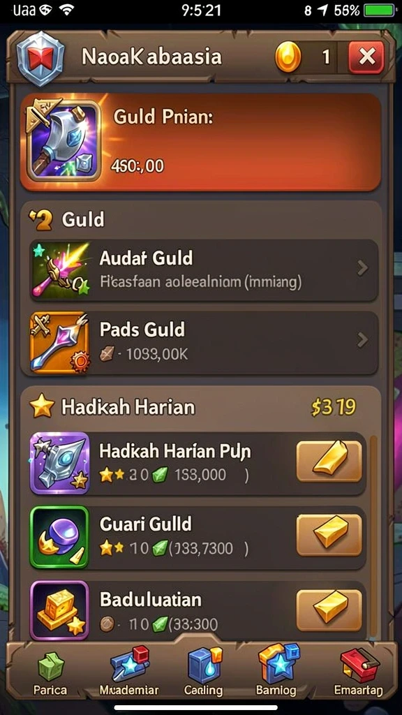 Gameplay yang seru dan menantang setiap level.
