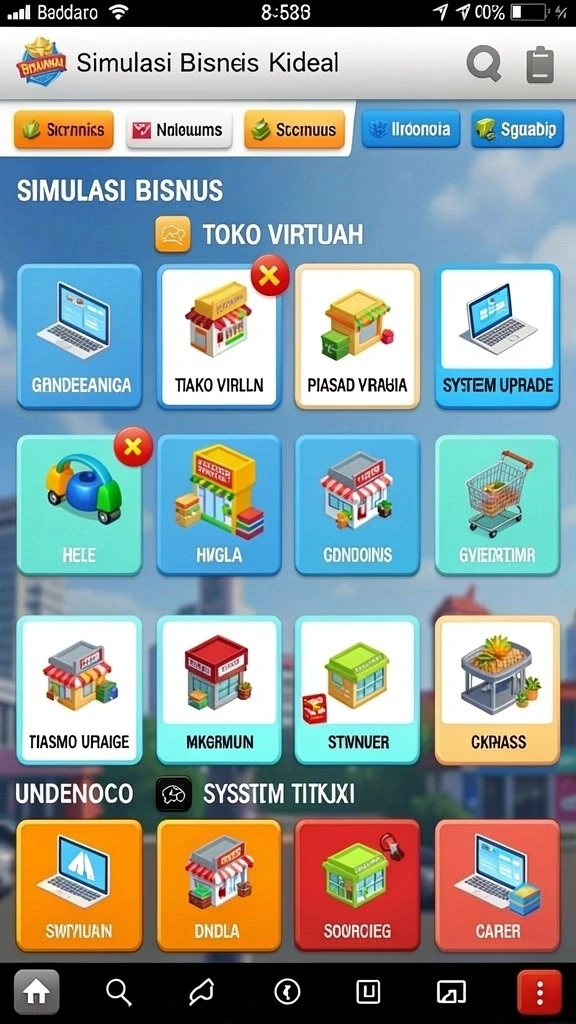 Screenshot menunjukkan interaksi karakter dalam dunia fantasi.