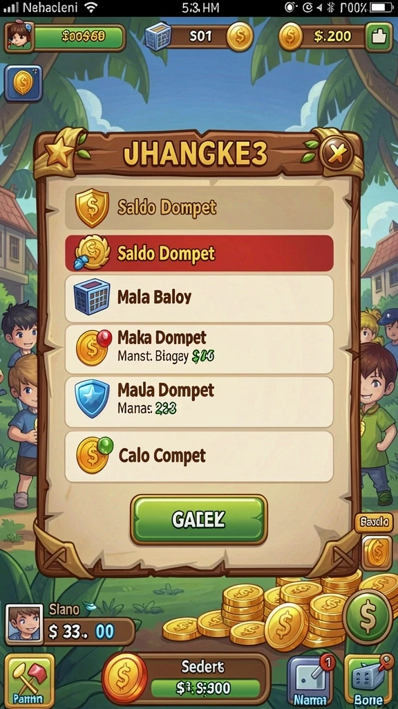 Screenshot menunjukkan tampilan penuh warna dan animasi yang menarik.