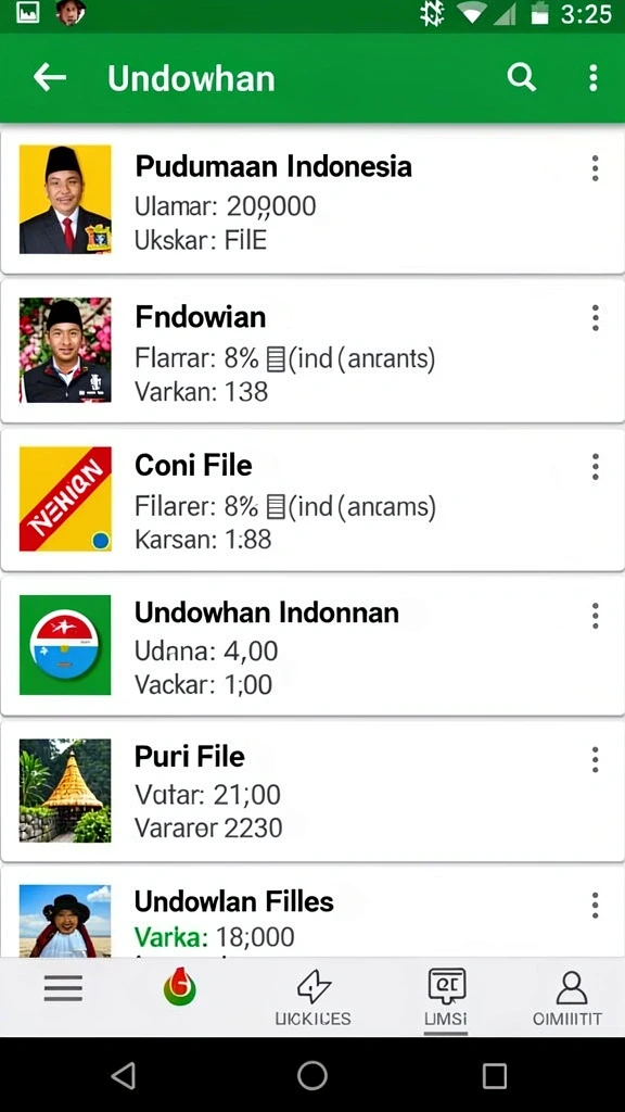 Tampilan antarmuka yang menarik dan modern.