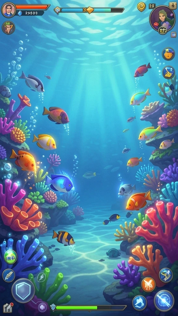 Ilustrasi karakter yang penuh detail dan warna.