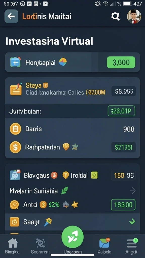 Screenshot menunjukkan tampilan antarmuka permainan yang intuitif.