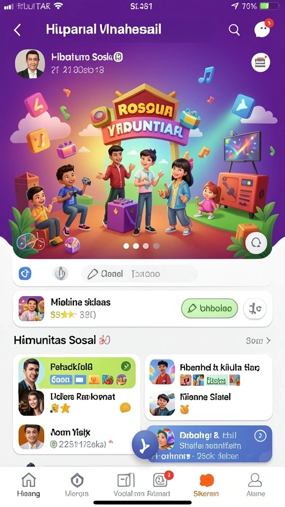 Mode multiplayer seru untuk bermain bersama teman.
