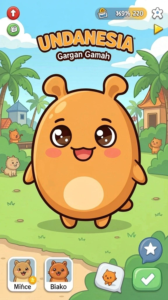 Tampilan awal aplikasi JKTGAME yang menarik.