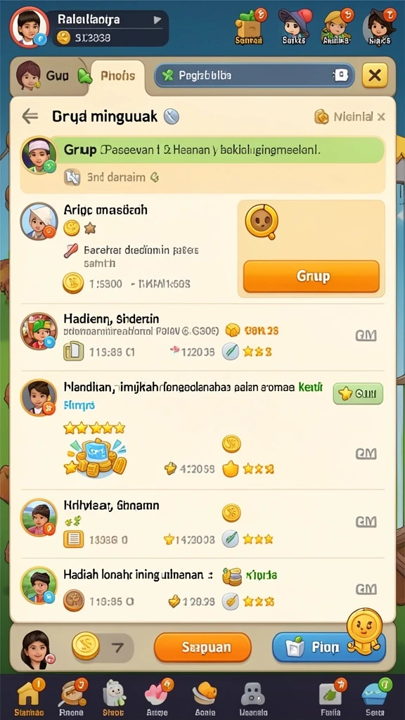 Fitur multiplayer yang memungkinkan bermain bersama teman.