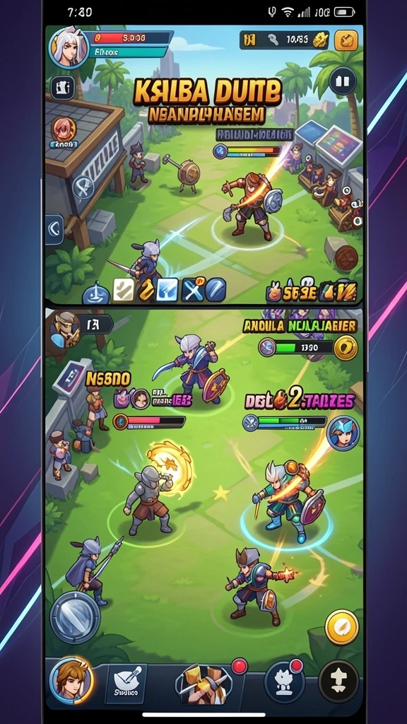 Tangkapan layar memperlihatkan petualangan seru dalam game.
