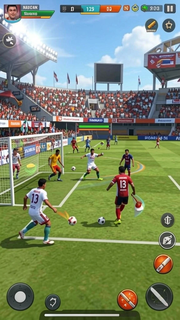 Gambaran fitur multiplayer dengan teman-teman.