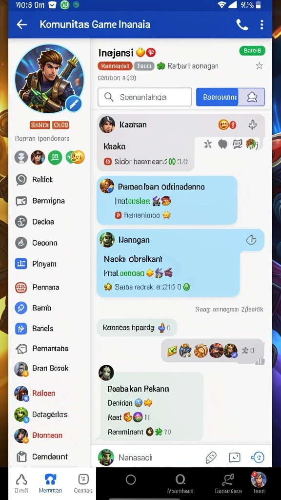 Karakter beragam yang siap berpetualang.