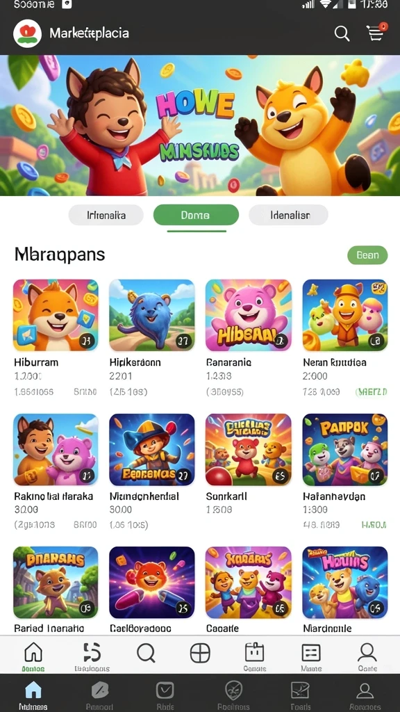 Fitur interaksi sosial dengan pemain lain.