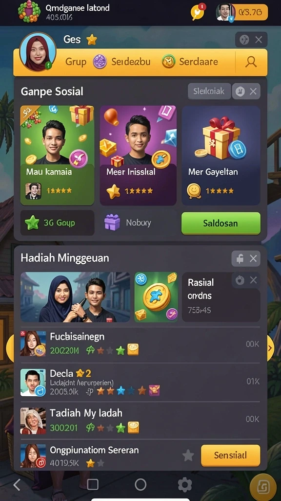 Tampilan awal yang memikat dan penuh warna.