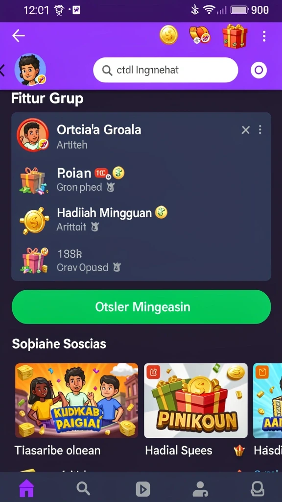 Tampilan awal yang menarik dan intuitif.