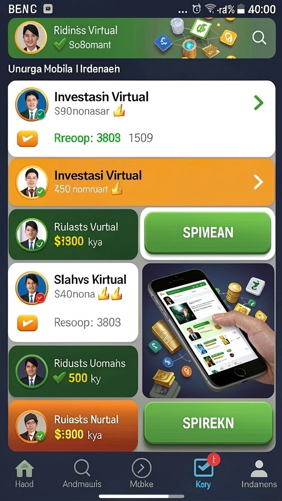 Screenshot fitur sosial untuk berinteraksi dengan pemain lain.